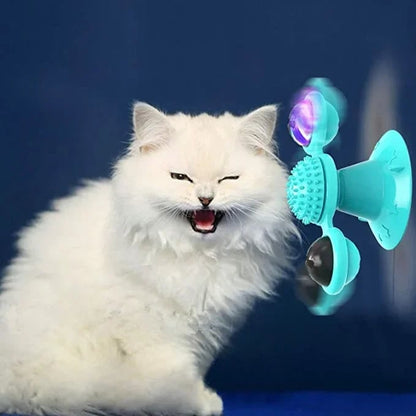 Interactive Windmill Cat Toys with Catnip