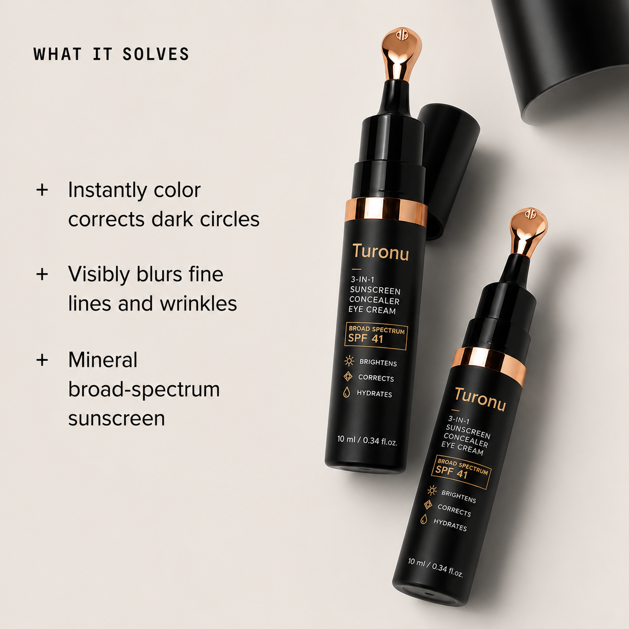 🎉Last Day Buy 1 Get 1 Free🎉Turonu Brightening Eye Corrector