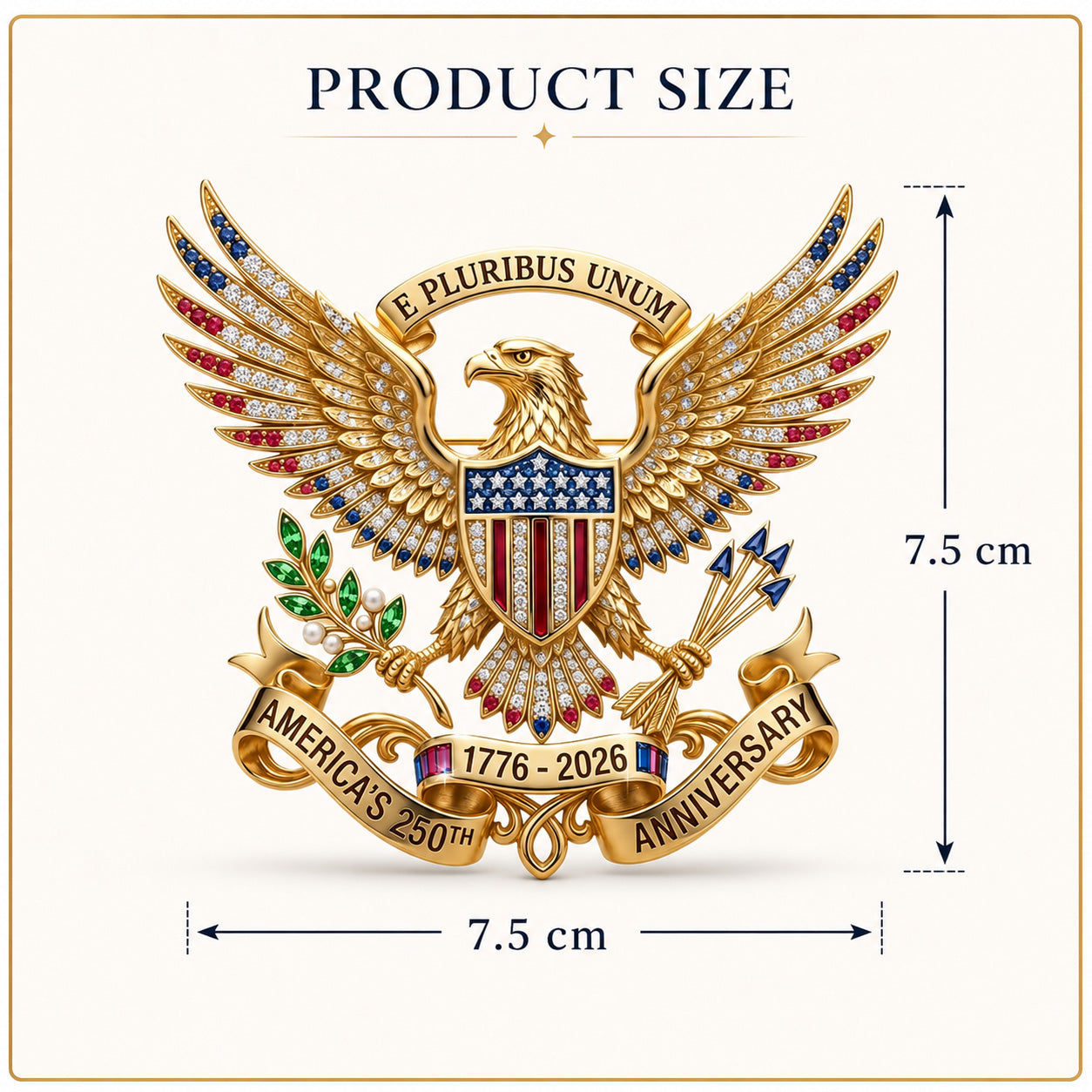 🔥🔥 July 4th Special:US 250th Anniversary Brooch Pin