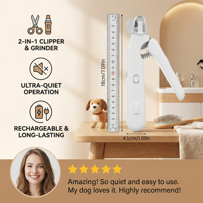 2-in-1 Professional Dog Nail Clipper & Grinder