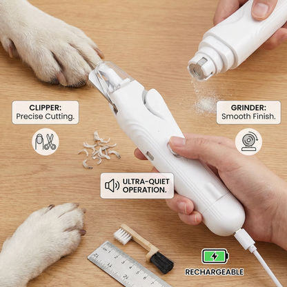 2-in-1 Professional Dog Nail Clipper & Grinder