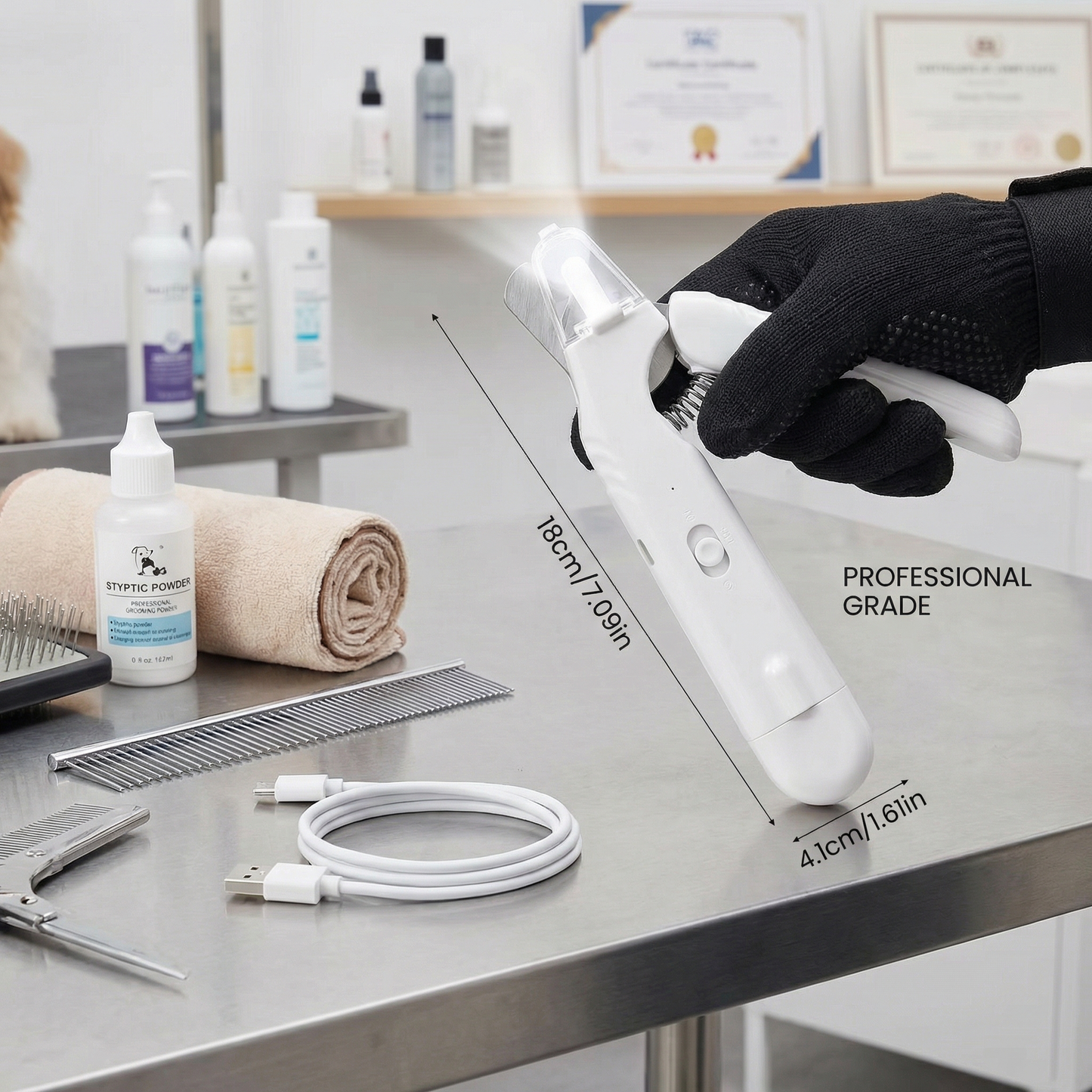 2-in-1 Professional Dog Nail Clipper & Grinder