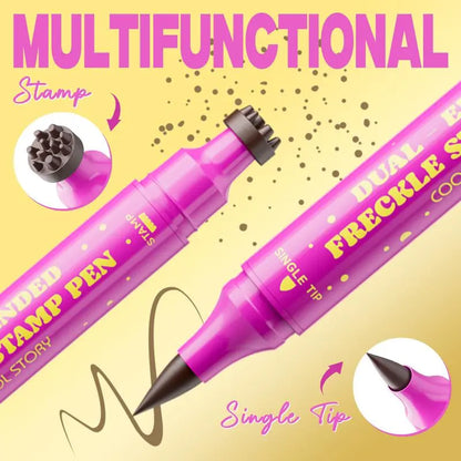 Waterproof Freckles Pen: Faux Freckle Stamp and Fine Tip