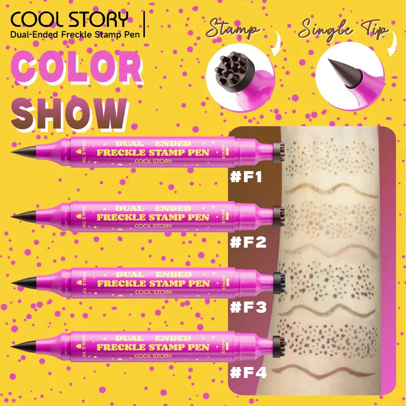 Waterproof Freckles Pen: Faux Freckle Stamp and Fine Tip