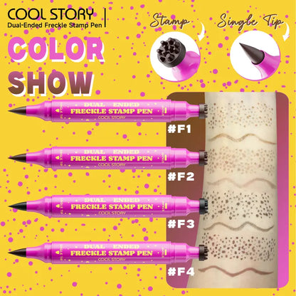 Waterproof Freckles Pen: Faux Freckle Stamp and Fine Tip