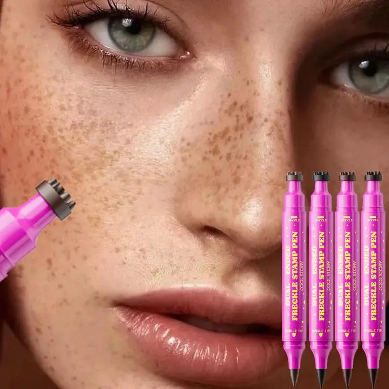 Waterproof Freckles Pen: Faux Freckle Stamp and Fine Tip