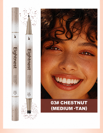 Natural-Looking Dual-Tip Freckle Pen | Waterproof, Sweatproof & Smudge-Resistant Freckle Stamp