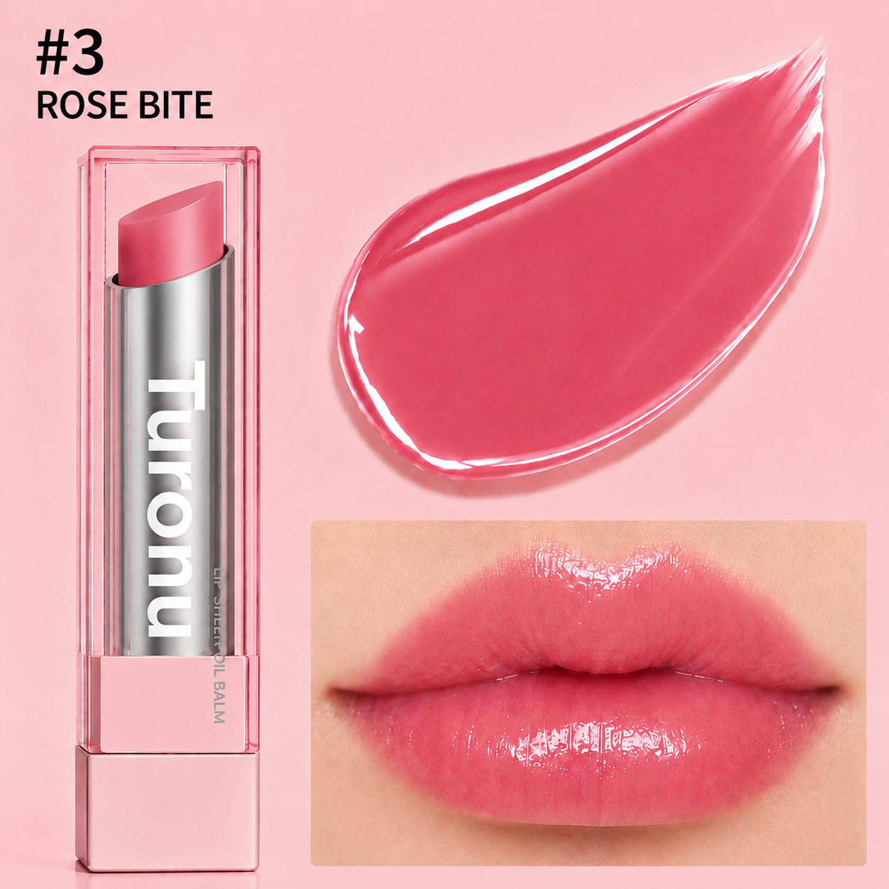 🔥Last Day Buy 1 Get 1 Free 🔥Turonu GLOW VEIL LIP SHEEN OIL BALM