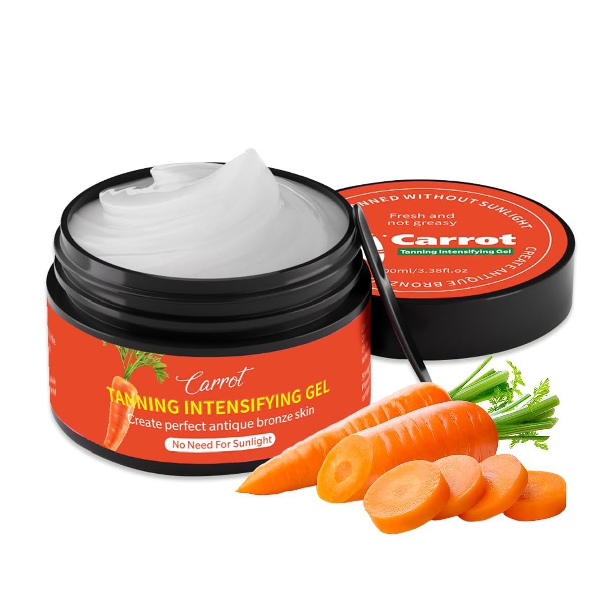 Carrot-Infused Tanning Gel for a Rich Bronze Glow ✨