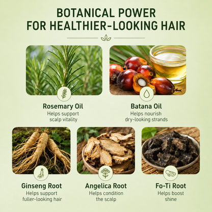 Rosemary & Batana Scalp Serum Roll-On – Daily Hair & Scalp Support for Fuller-Looking Hair
