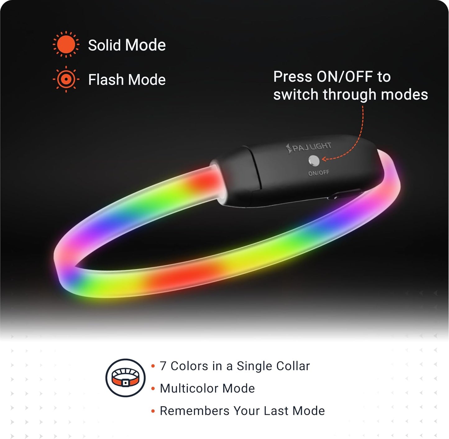 PAJ GPS – PAJ Light – Glowing LED Collar for Dogs