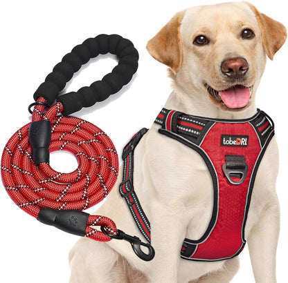 No Pull Dog Harness Adjustable Reflective Oxford Easy Contro