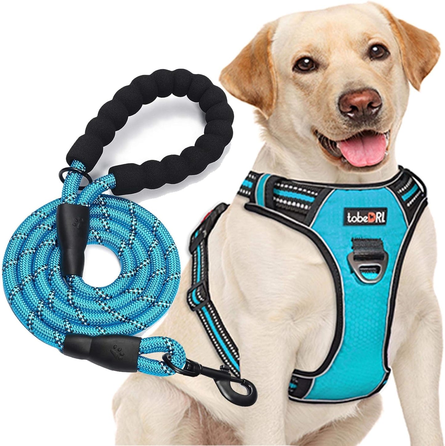 No Pull Dog Harness Adjustable Reflective Oxford Easy Contro