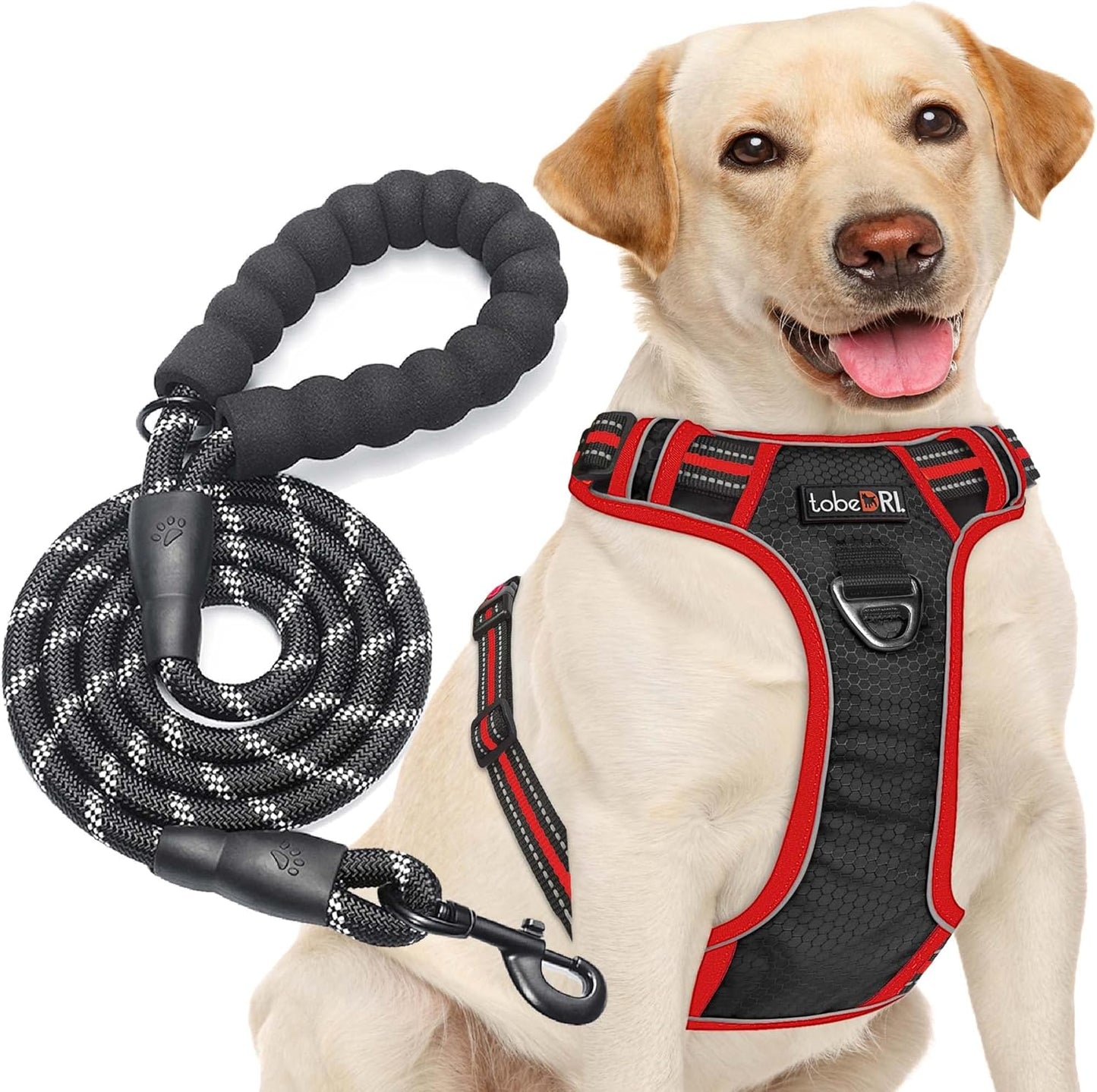 No Pull Dog Harness Adjustable Reflective Oxford Easy Contro