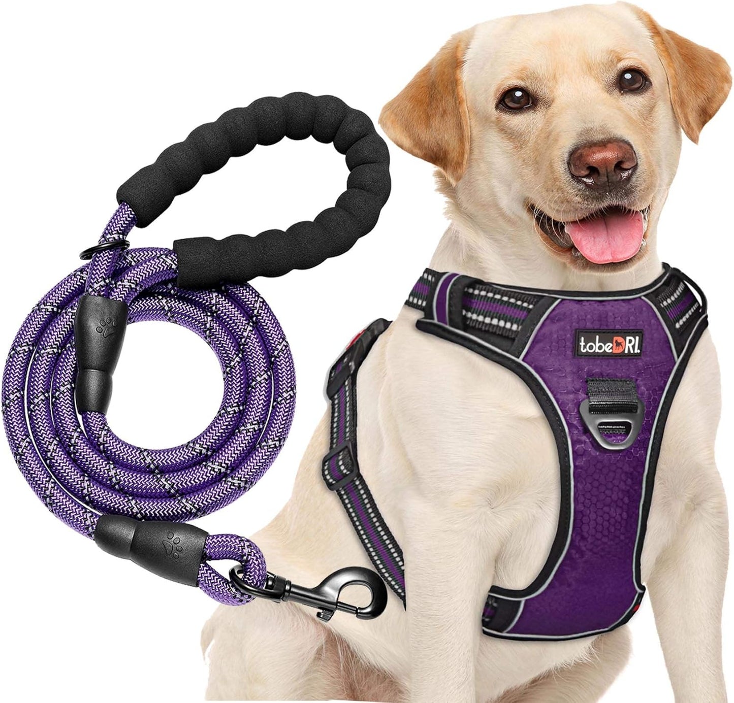 No Pull Dog Harness Adjustable Reflective Oxford Easy Contro