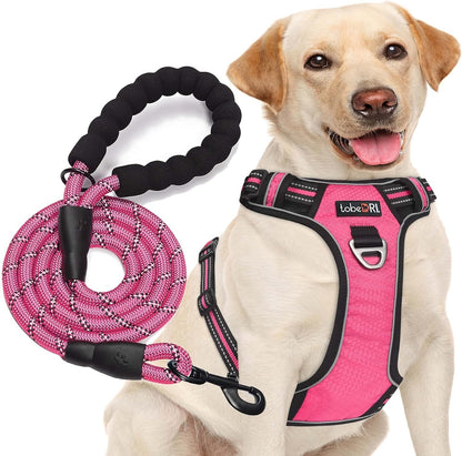 No Pull Dog Harness Adjustable Reflective Oxford Easy Contro