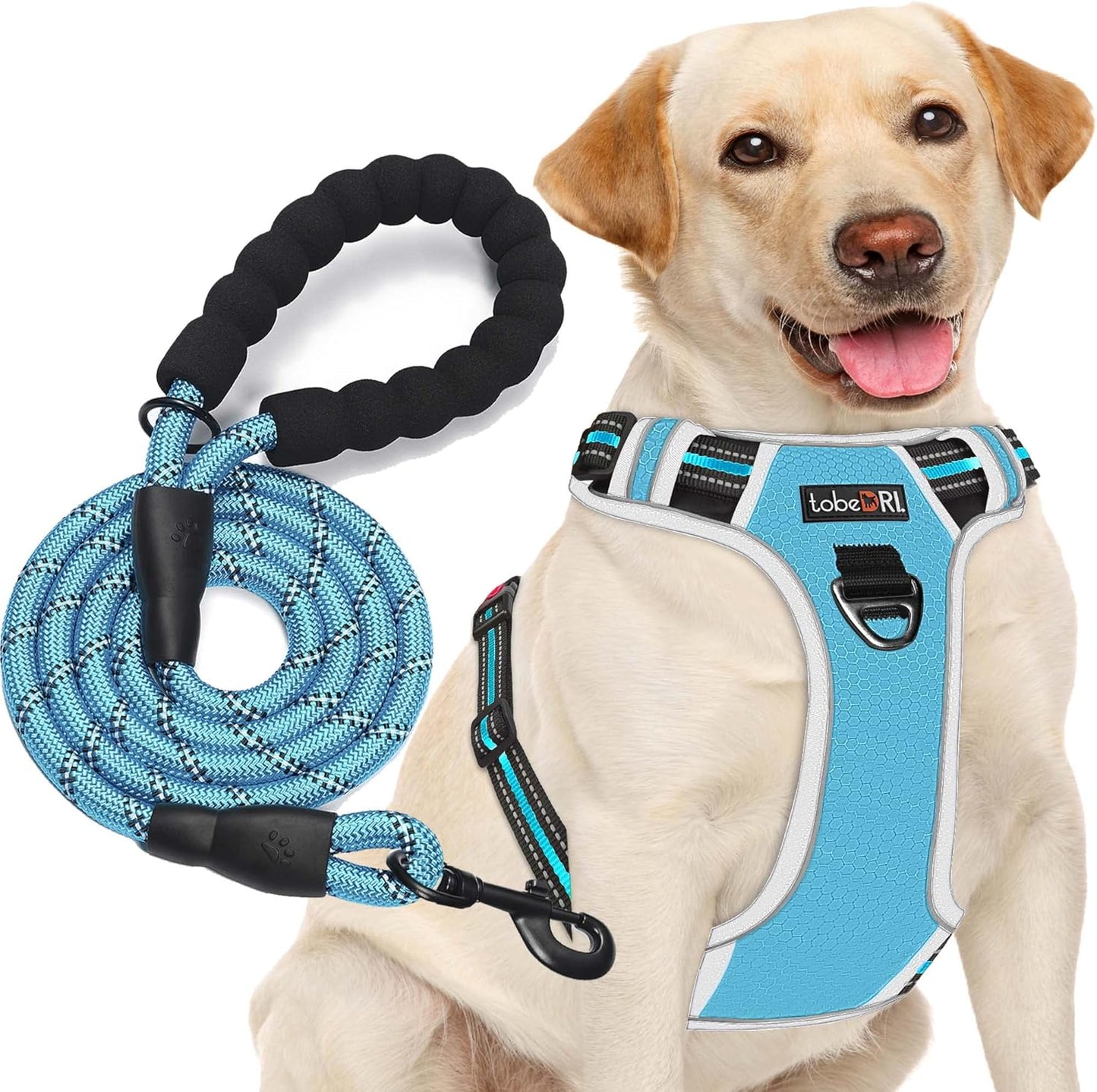 No Pull Dog Harness Adjustable Reflective Oxford Easy Contro