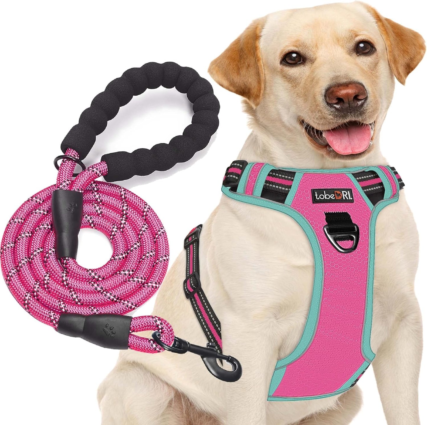 No Pull Dog Harness Adjustable Reflective Oxford Easy Contro