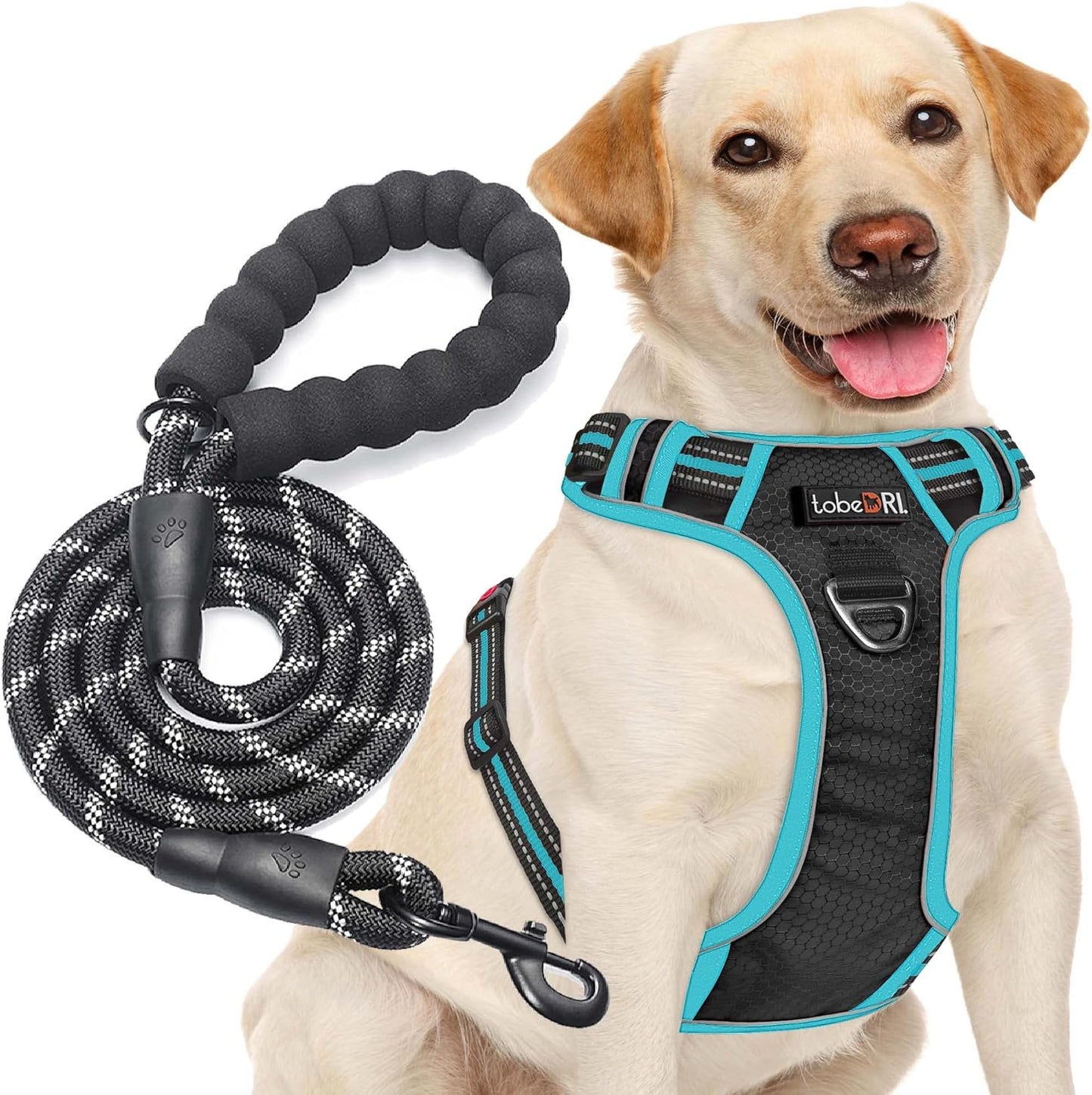 No Pull Dog Harness Adjustable Reflective Oxford Easy Contro