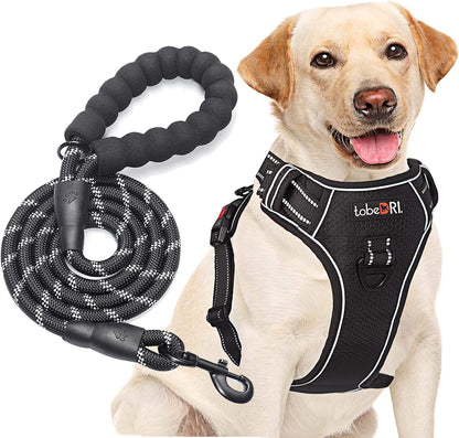 No Pull Dog Harness Adjustable Reflective Oxford Easy Contro