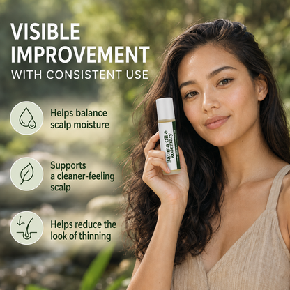 Rosemary & Batana Scalp Serum Roll-On – Daily Hair & Scalp Support for Fuller-Looking Hair