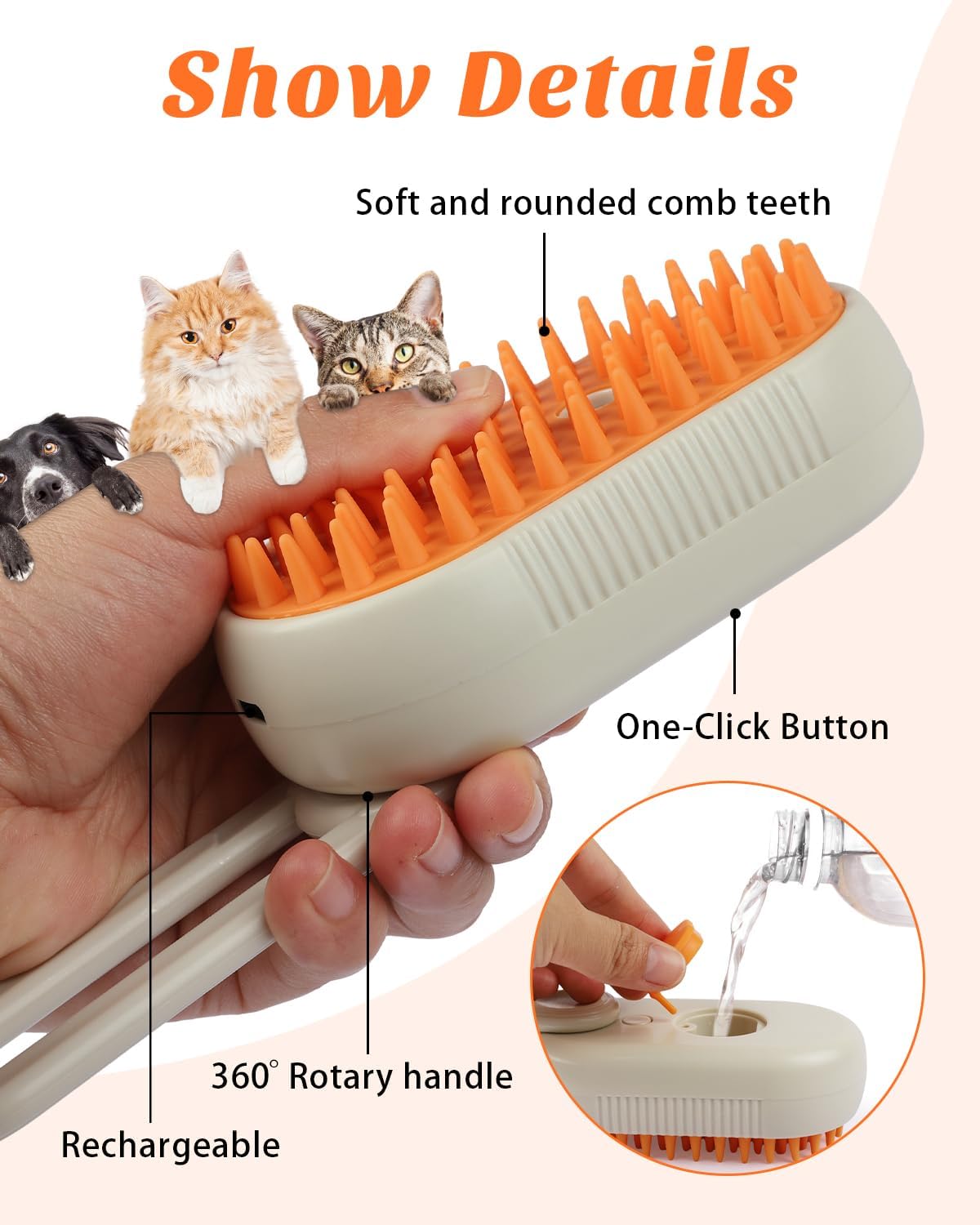 Pet Steam Brush