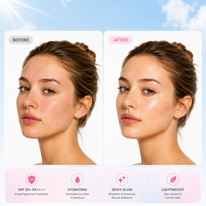 ☀️No Cast Just Dew PDRN Hydrating UV Sun Serum | Daily Lightweight Sunscreen SPF 50