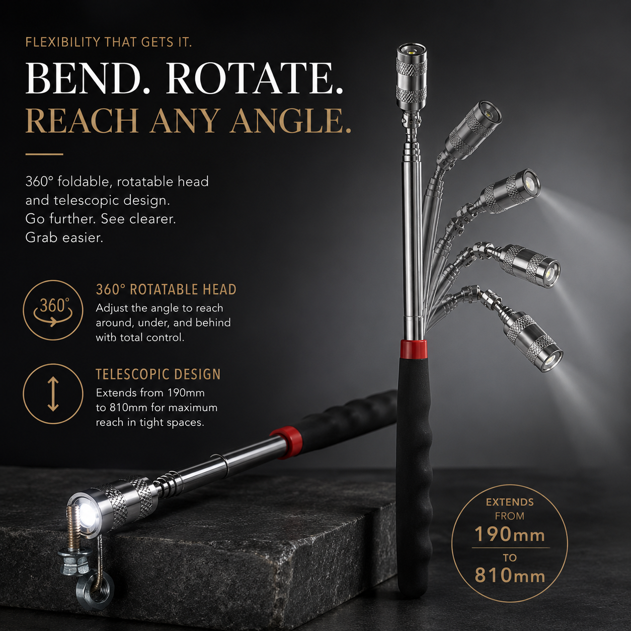 BoltCatcher LED Magnet Pen