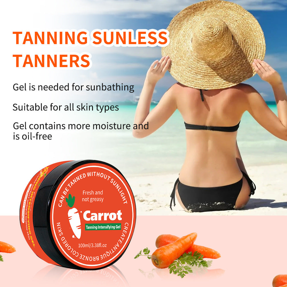 Carrot-Infused Tanning Gel for a Rich Bronze Glow ✨