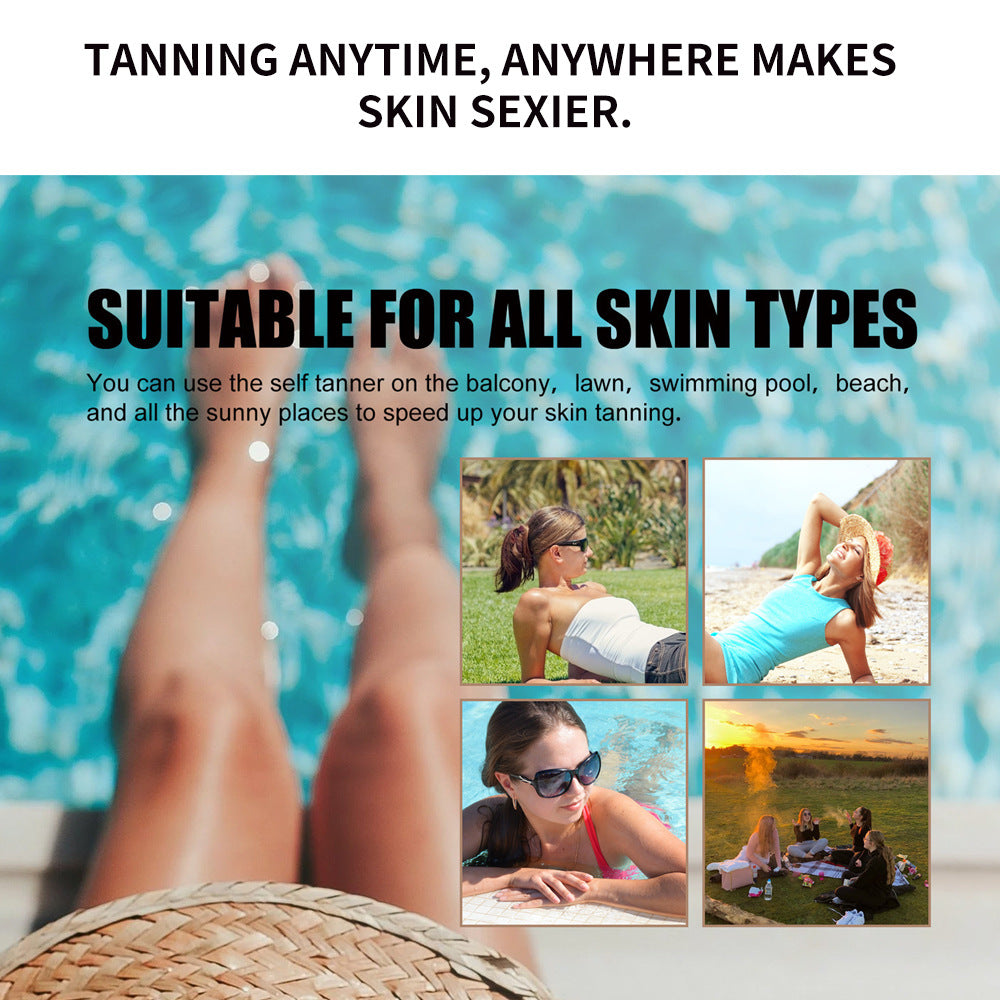 Intensive Outdoor Tanning Gel🥕Infused with Carrot Extract for Deep Hydration & a Natural-Looking Bronze Glow