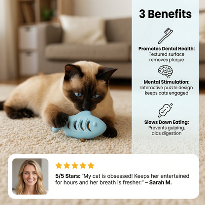 Teeth-cleaning chew & nibble fish