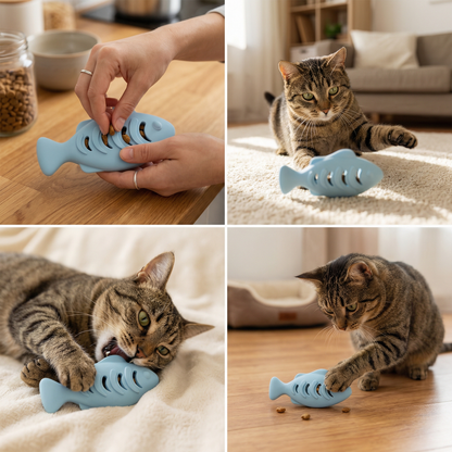 Teeth-cleaning chew & nibble fish