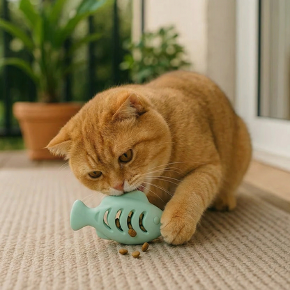 Teeth-cleaning chew & nibble fish
