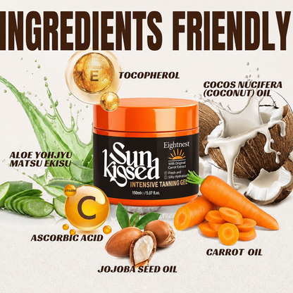 Intensive Outdoor Tanning Gel🥕Infused with Carrot Extract for Deep Hydration & a Natural-Looking Bronze Glow