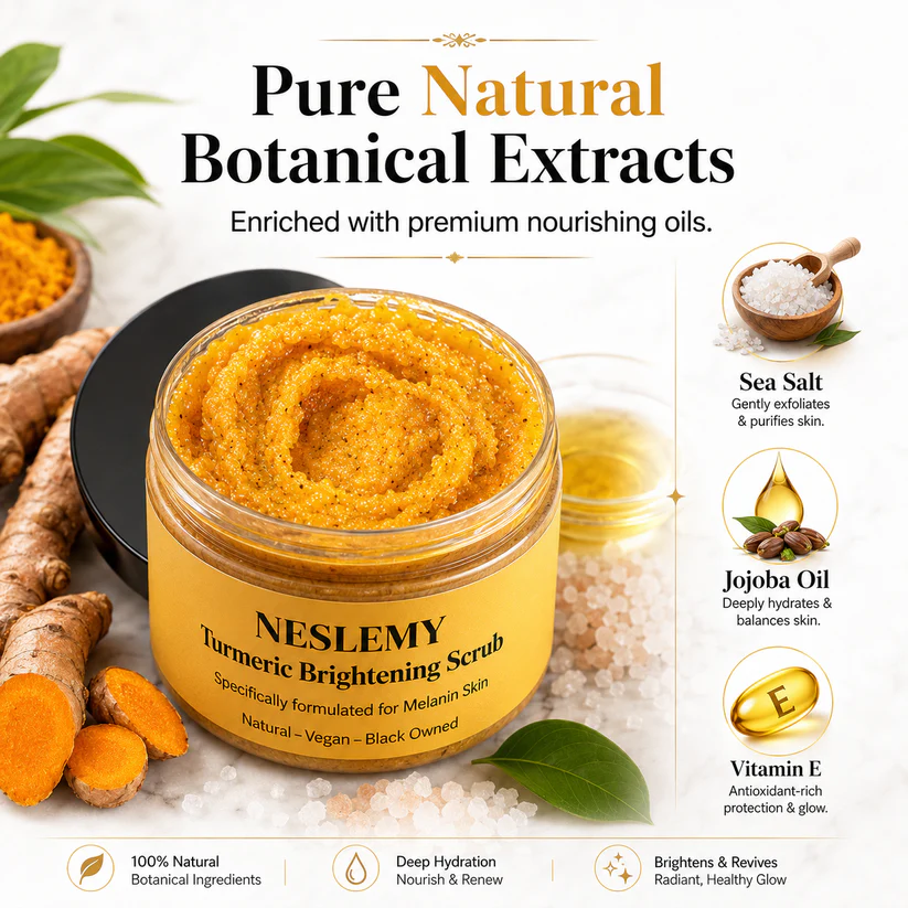 🏆 LIMITED-TIME 30% OFF! ✨Turmeric Exfoliating Body Scrub