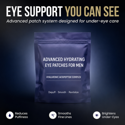 ✨ Under-Eye Repair Patches for Men — Depuff, Smooth & Brighten Tired Eyes ✨