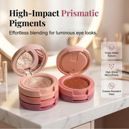 🎁BUY 1 GET 1 FREE🎁丨3-Color Stackable Eyeshadow Palette with Mirror