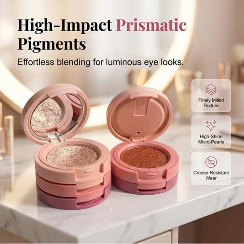 🎁BUY 1 GET 1 FREE🎁丨3-Color Stackable Eyeshadow Palette with Mirror